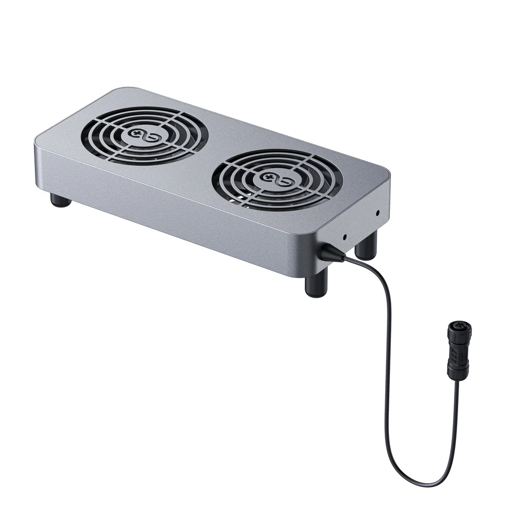Zendure Smart Fan met twee ventilatoren en aansluitkabel