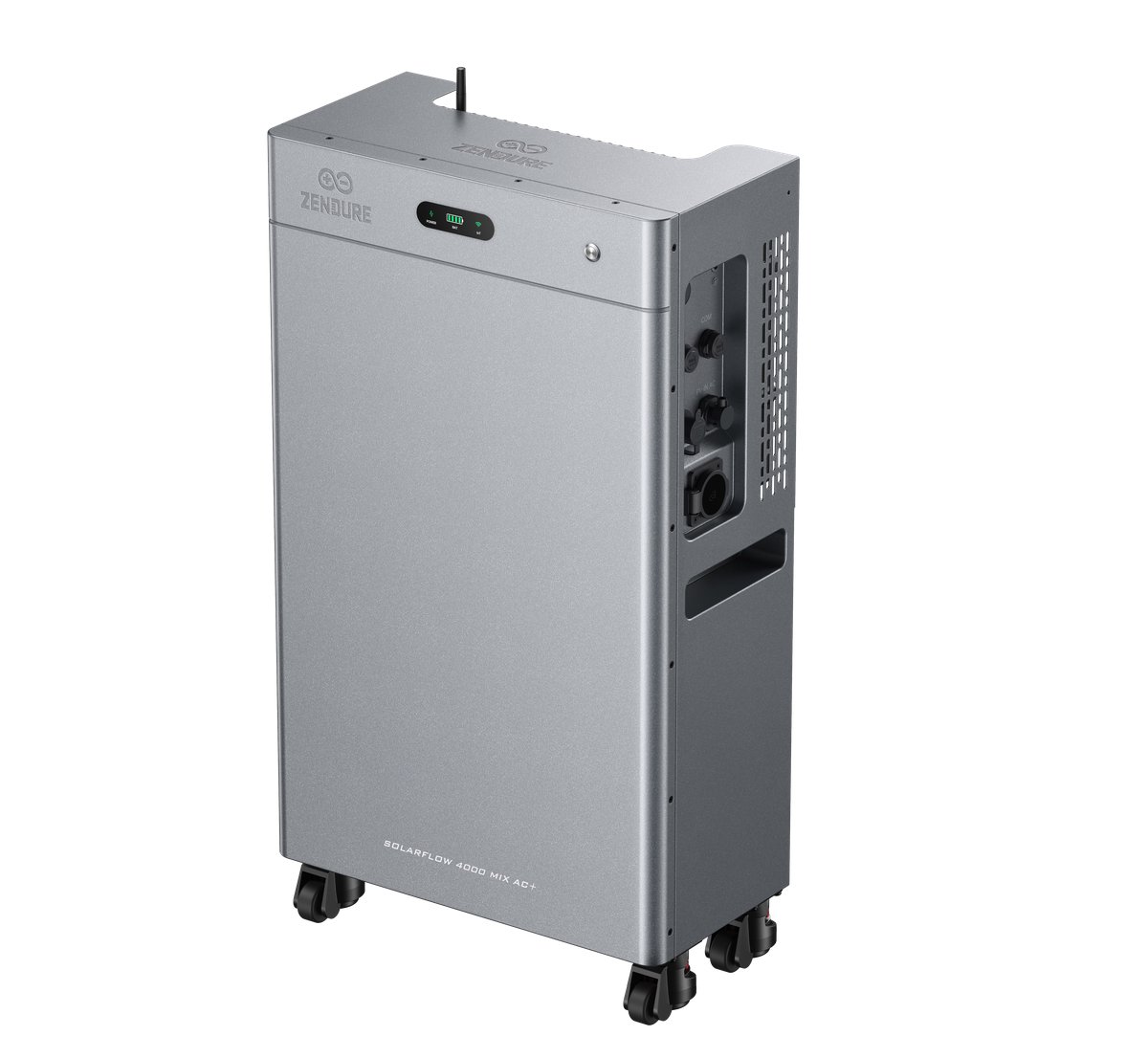 Zendure SolarFlow 4000 Mix AC+ thuisbatterij 8 kWh, schuin van rechts